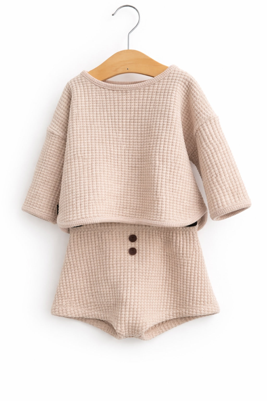 Waffle Top Bottom Set - Ivory