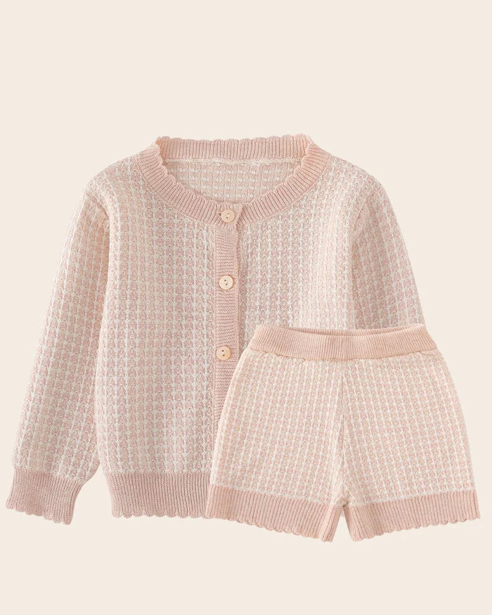 Amelie Vest and Bloomer Set - Pink