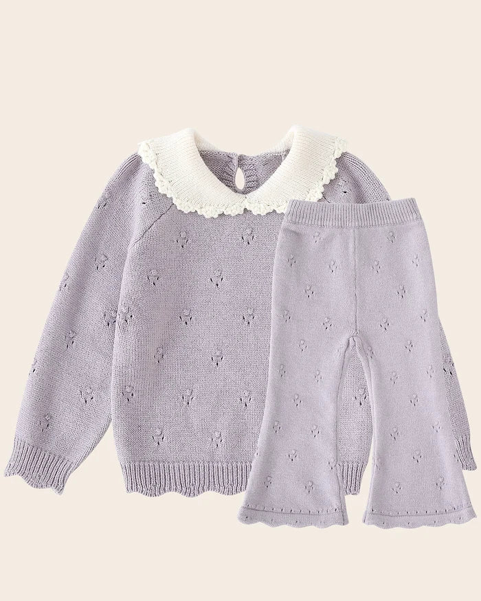 Rory Sweater and Pants Set - Purple