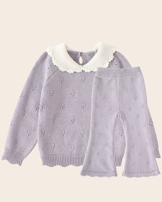 Rory Sweater and Pants Set - Purple