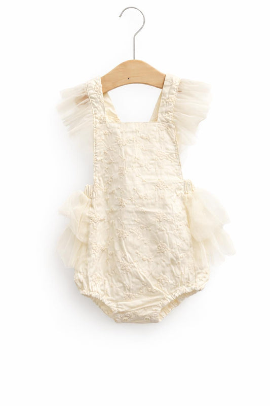 Pure Embroidery Dungarees